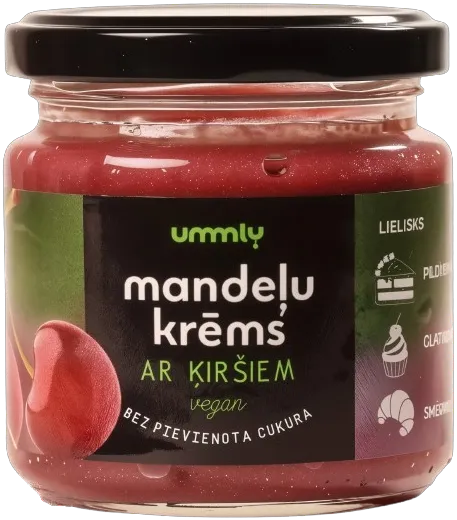 ummly food mandeļu krēms ar ķiršiem banneris